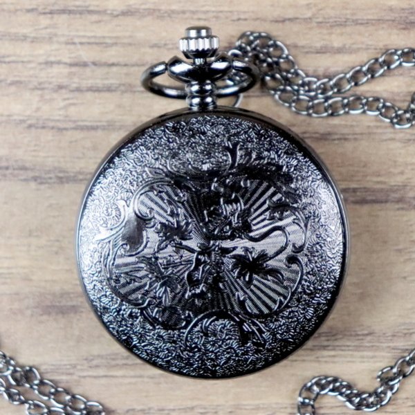 Pocket Watch with Octopus, Black